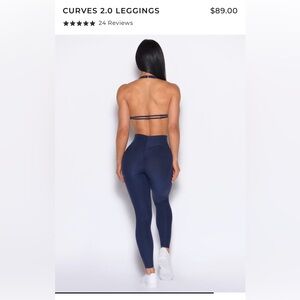 High-Waisted Blue Leggings